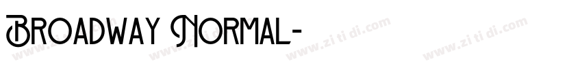 Broadway Normal字体转换